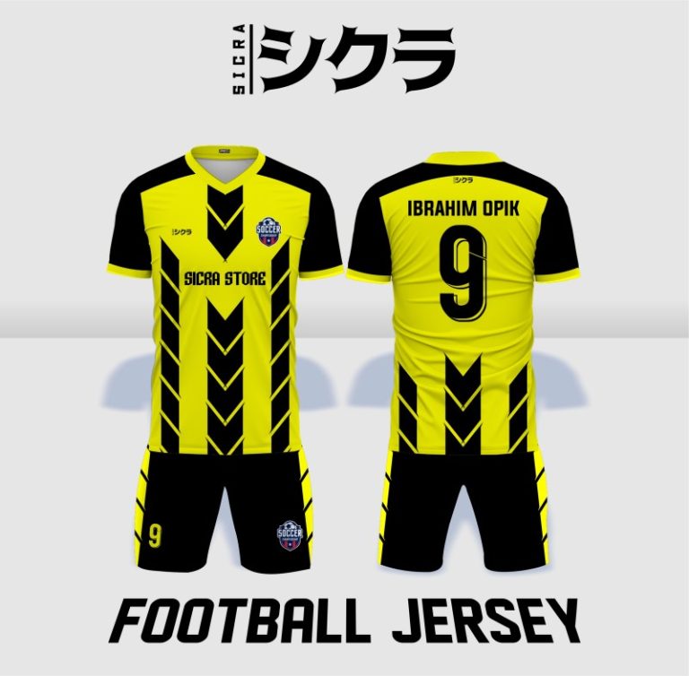 Desain Jersey Warna Kuning