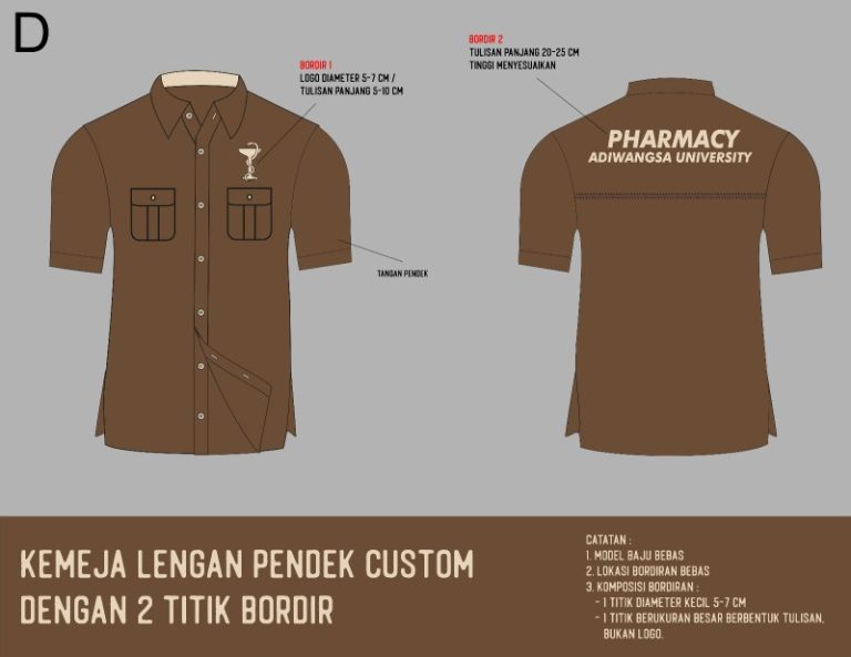 Desain Kemeja Lengan Pendek